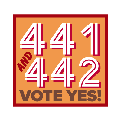 Flagstaff Yes on Prop 441 and 442 logo